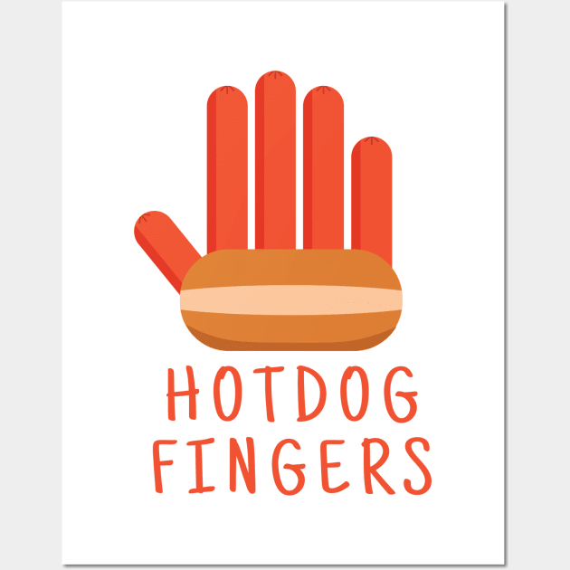 The Office - Hot Dog Fingers Dwight Schrute Jim Halpert Wall Art by Shinsen Merch